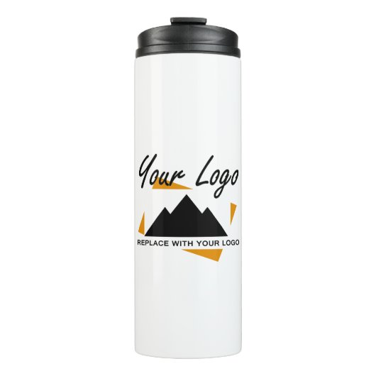 Custom Business Design Voeg uw bedrijf Logo toe Thermosbeker (Voorkant)