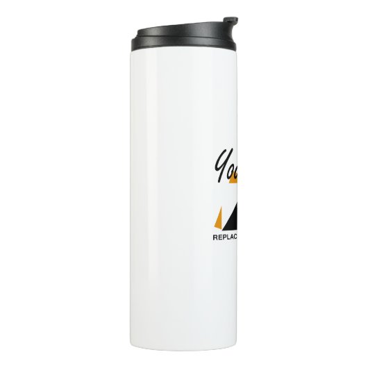 Custom Business Design Voeg uw bedrijf Logo toe Thermosbeker (Gedraaid links)