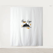 Custom Business Design Voeg uw bedrijf Logo toe Wandkleed (Voorkant)