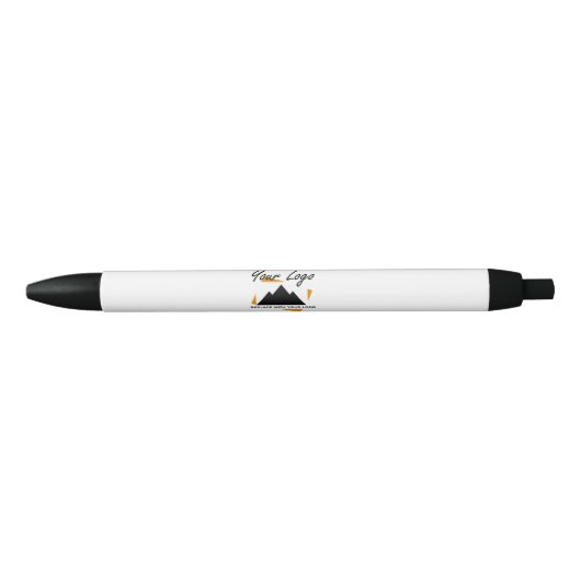 Custom Business Design Voeg uw bedrijf Logo toe Zwarte Inkt Pen (Voorkant)
