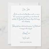 Custom Business Easter Greeting Card  Kaart (Achterkant)