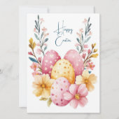 Custom Business Easter Greeting Card  Kaart (Voorkant)