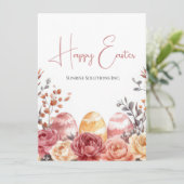 Custom Business Easter Greeting Card  Kaart (Staand voorkant)