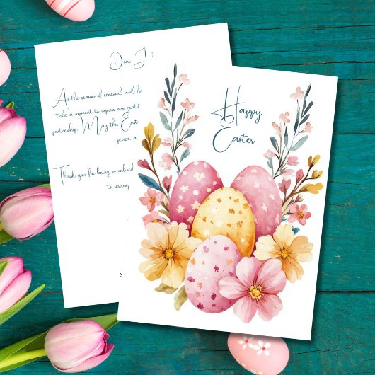 Custom Business Easter Greeting Card  Kaart