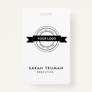Custom Business Employee Kaart minimalistisch & mo Badge