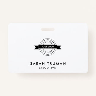Custom Business Employee Kaart minimalistisch & mo Badge