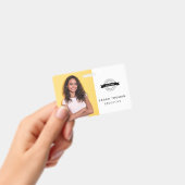 Custom Business Employee Kaart minimalistisch & mo Badge (Handheld)