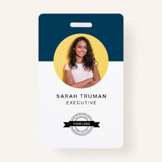 Custom Business Employee Kaart minimalistisch & mo Badge