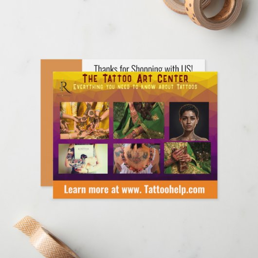 Custom Business Flyer Branding Sjabloon (Voorkant / Achterkant in situ)