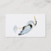 Custom Business Great Blue Heron Bird Visitekaartje (Achterkant)