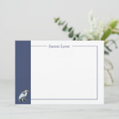 Custom Business Great Blue Heron Vogel Business Bedankkaart (Staand voorkant)