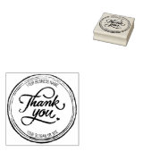 Custom Business Grunge Bedankt Rubberstempel (Gestempeld)
