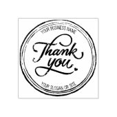 Custom Business Grunge Bedankt Rubberstempel (Afrduk)