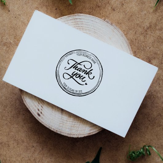 Custom Business Grunge Bedankt Rubberstempel