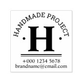 Custom Business Handmade Zelfinking Rubber Stamp Zelfinktende Stempel (Design)