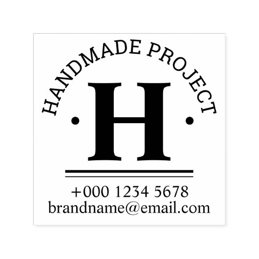 Custom Business Handmade Zelfinking Rubber Stamp Zelfinktende Stempel (Design)