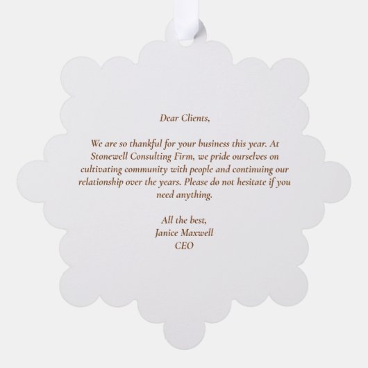 Custom Business Happy Thanksgiving Herfst Flowers Ornament Kaart (Achterkant)