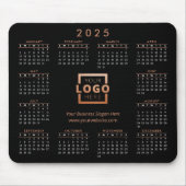 Custom Business Logo 2023 Calendar Rose Gold Muismat (Voorkant)