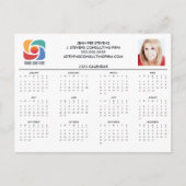 Custom Business Logo 2025 Bedrijfskalender Briefkaart (Voorkant)
