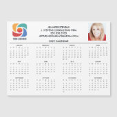 Custom Business Logo 2025 Bedrijfskalender Magnet (Voorkant)