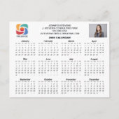 Custom Business Logo 2026 Bedrijfskalender Briefkaart (Voorkant)