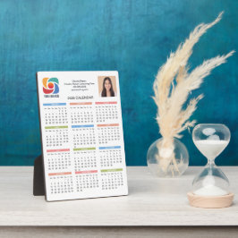 Custom Business Logo 2026 Calendar Marketing Fotoplaat