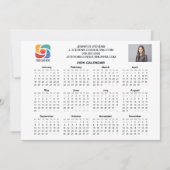 Custom Business Logo 2026 Company Calendar Card (Voorkant)