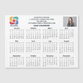 Custom Business Logo 2026 Company Calendar Magnet (Voorkant)