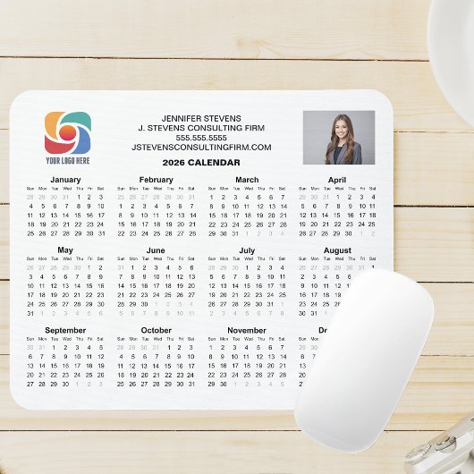 Custom Business Logo 2026 Company Calendar Muismat