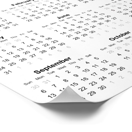 Custom Business Logo 2026 Company Calendar Poster (Hoek)