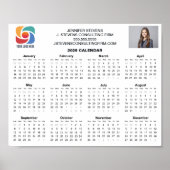 Custom Business Logo 2026 Company Calendar Poster (Voorkant)
