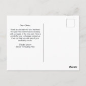 Custom Business Logo 2026 Kalendermarketing Briefkaart (Achterkant)