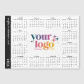 Custom Business Logo 2026 Magnetische Kalender (Voorkant)