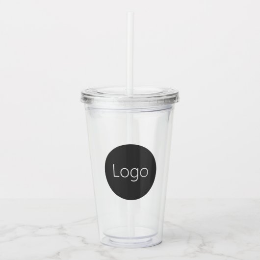 Custom Business Logo Acryl Drinkbeker (Voorkant)
