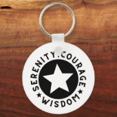 Custom Business Logo Addiction Recovery Counselor Sleutelhanger (Voorkant)