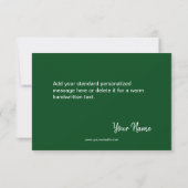 Custom Business Logo And Message Thank You Card Kaart (Achterkant)