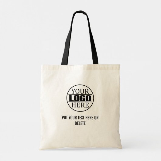 Custom Business Logo and slogan Tote Bag (Achterkant)