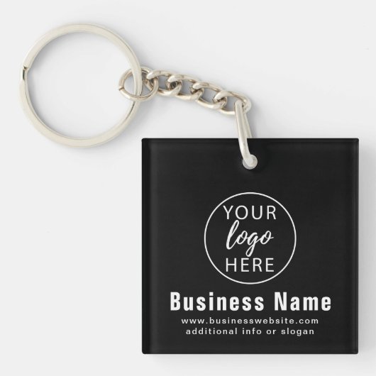 Custom Business Logo and Website Employees Sleutelhanger (voorkant)