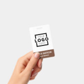 Custom Business Logo Basic Barcode Employee Badge (Handheld)