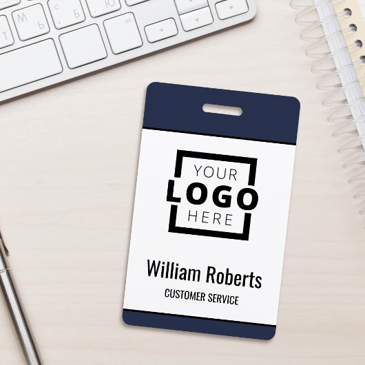 Custom Business Logo Basic Employee Badge