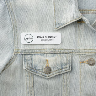 Custom Business Logo Basic Employee Naamplaatje