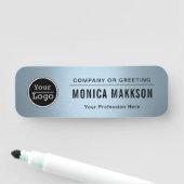 Custom Business Logo Basic Employee Naamplaatje (In situ)