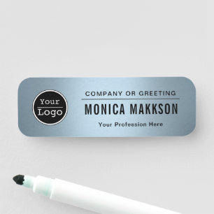 Custom Business Logo Basic Employee Naamplaatje