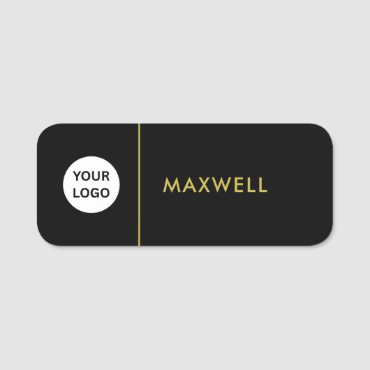 Custom Business Logo | Basic Employee Staff Naamplaatje (Voorkant)