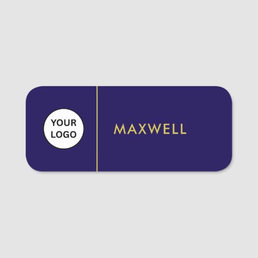 Custom Business Logo | Basic Employee Staff Naamplaatje (Voorkant)