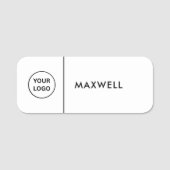 Custom Business Logo | Basic Employee Staff  Naamplaatje (Voorkant)