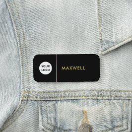 Custom Business Logo | Basic Employee Staff Naamplaatje