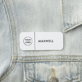 Custom Business Logo | Basic Employee Staff Naamplaatje