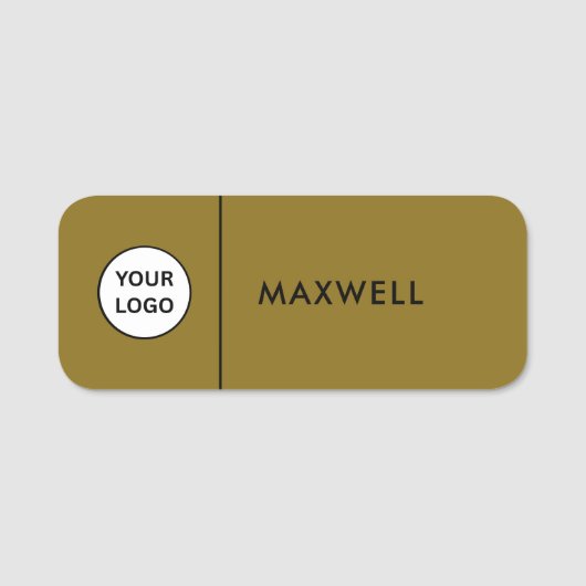 Custom Business Logo | Basic Employee Staff  Naamplaatje (Voorkant)