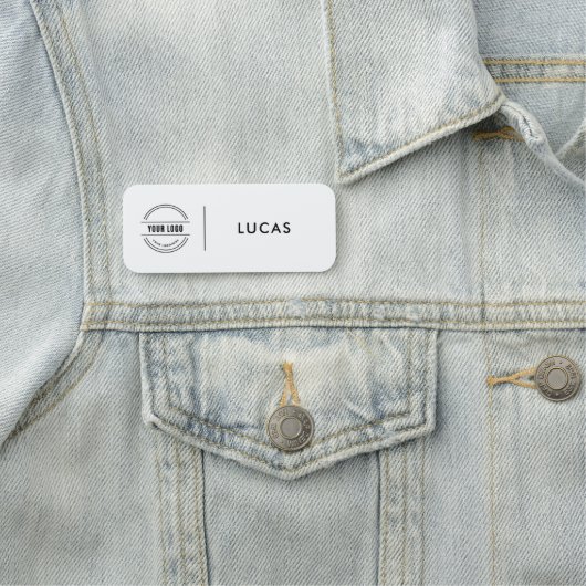 Custom Business Logo Basic Employee Staff Name  Na Naamplaatje (In situ)